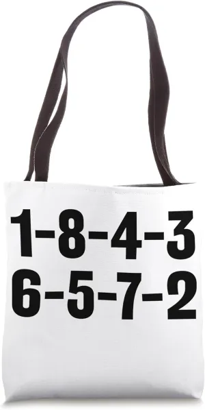 1-8-4-3-6-5-7-2 Firing Order Small Block Engine V8 Big Block Tote Bag