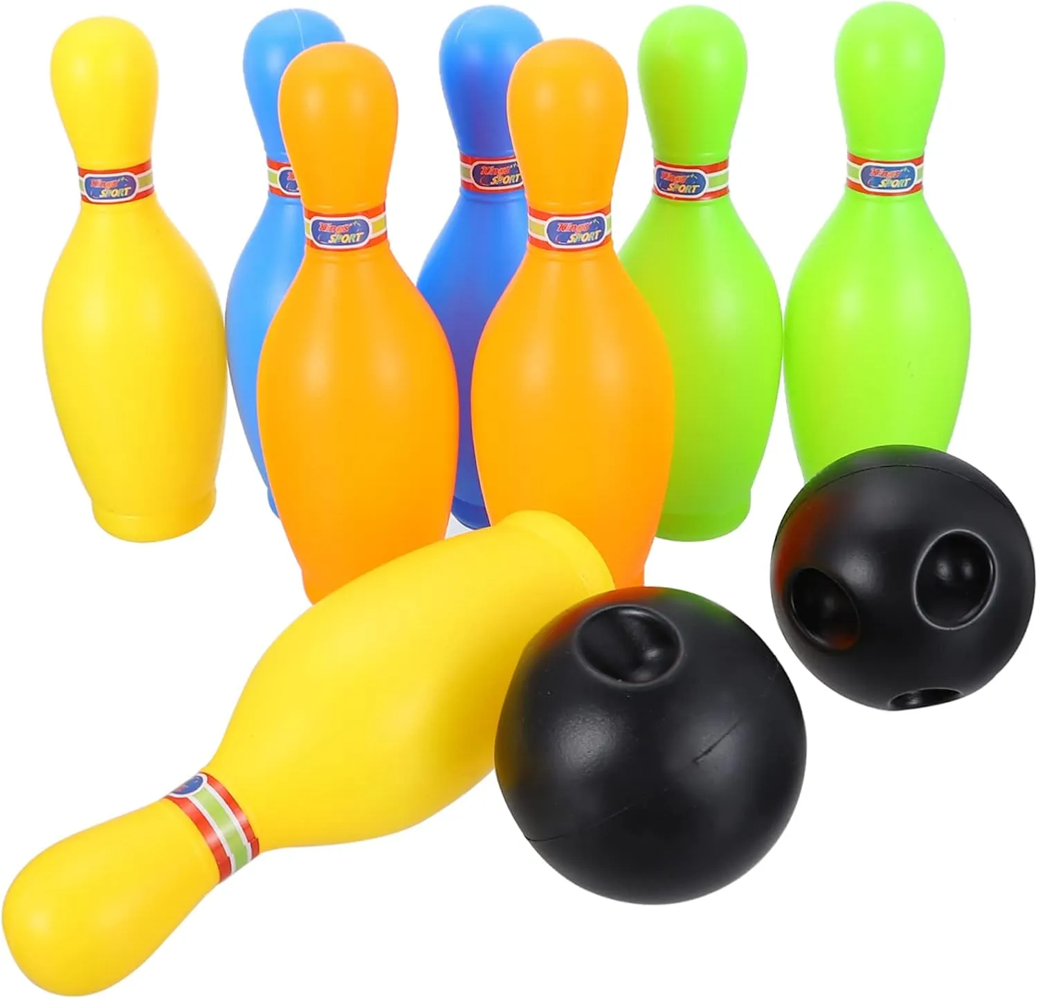 1 Set Bowling Pins Balls Early Educational Game for Parent Interaction Boosts Coordination Physical Fitness Bright Colors for Engaging Play