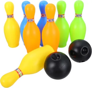 1 Set Bowling Pins Balls Early Educational Game for Parent Interaction Boosts Coordination Physical Fitness Bright Colors for Engaging Play