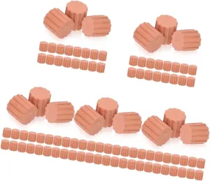 100 Pcs Mini Bricks Building Bricks Chimney Brick Tiny Bricks Miniature Clay Bricks Mini Red Bricks Decoration Mini House Lifelike Small Bricks Sand Table Cement