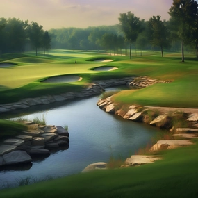 1000 Pieces Golf Course Large Jigsaw Puzzle for Adults Floor Puzzles DIY Children Educational Fun Games or Toys Wooden Puzzles Home Decor Best Gifts for Elders Friends - Scenic Series