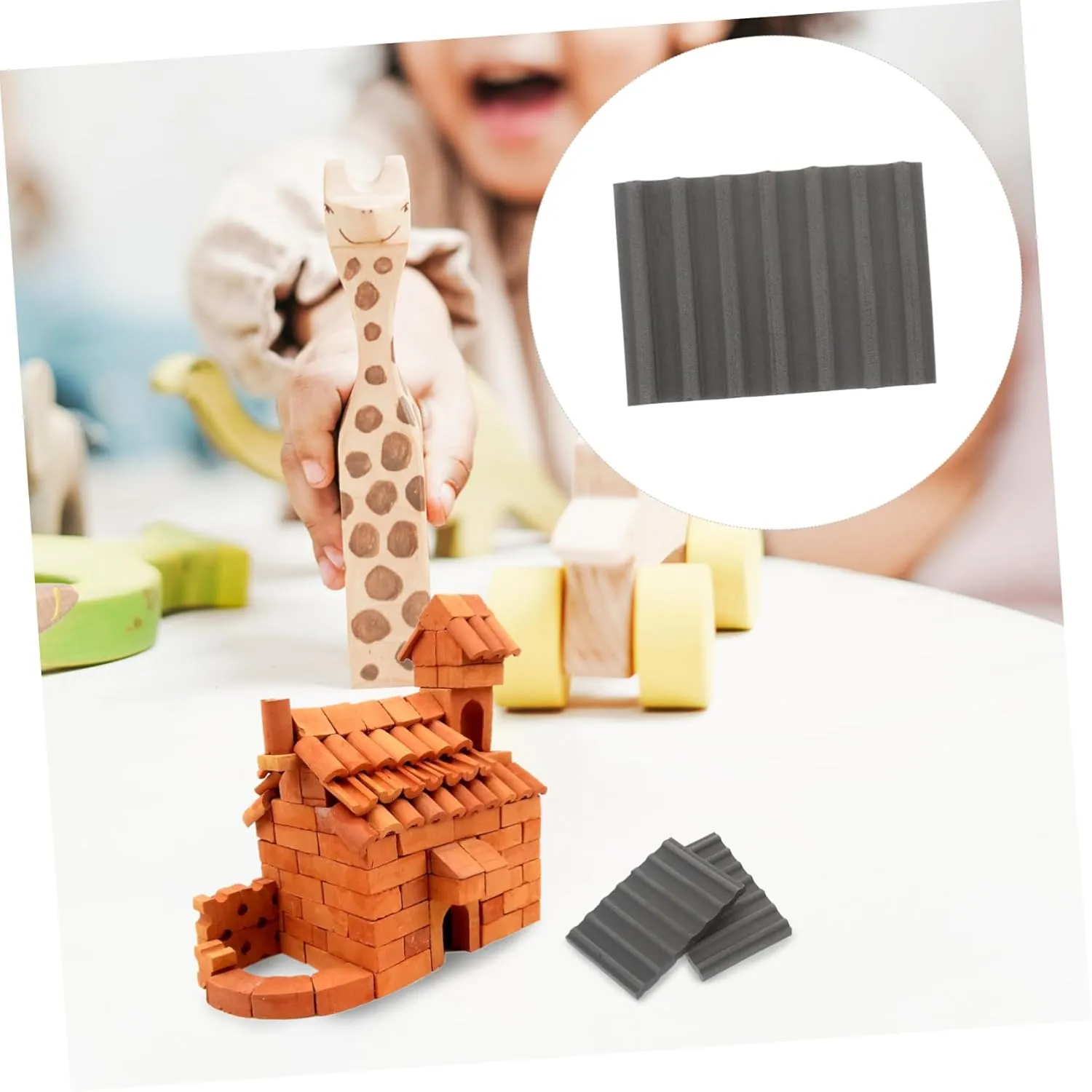 10pcs Mini Bricks Models for Table Architecture Realistic Miniature Brick Accessories for Dollhouses Crafting and Landscaping for Creative Mini Object Projects