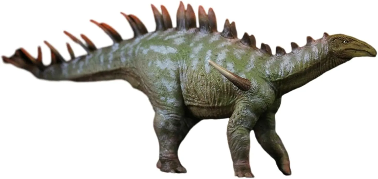 1:35 Scale Dacentrurus Figure Stegosaurus Stegosauridae Simulation Animal Science Art Model Dinosaur Collection Wonderful Decoration Gift for Adult (Green)