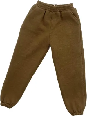 1/6 Scale Sweat Pants Male Action Figure Clothing Creative Casual Pants Miniature Sport Pants for 12in Figures Body Accs, Brown