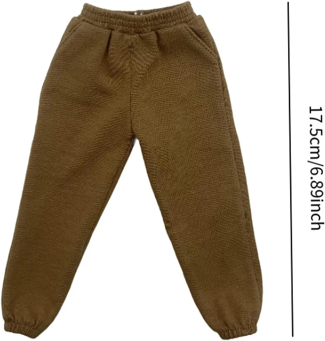 1/6 Scale Sweat Pants Male Action Figure Clothing Creative Casual Pants Miniature Sport Pants for 12in Figures Body Accs, Brown