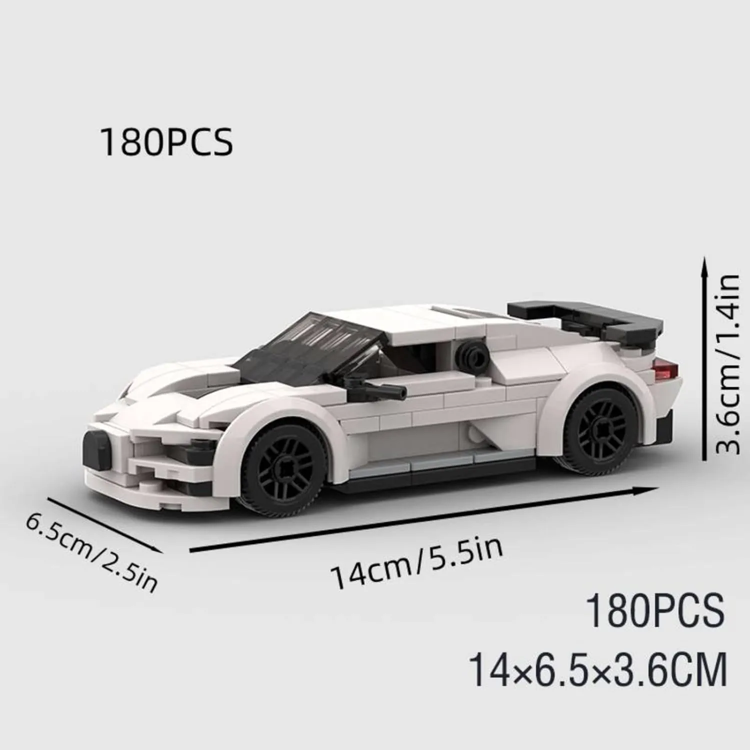 180 PCS MOC Car Building Set Speed Champions Cars Building Blocks Sports Racing Car Vehicle Toys for Children Boy Audults
