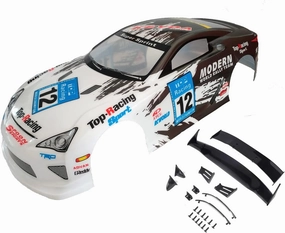 1/10 Scale RC Printed Precut Drift Racing Touring Onroad Car Body Shell Width 190mm with Wing Mirror Accessories (LFA)