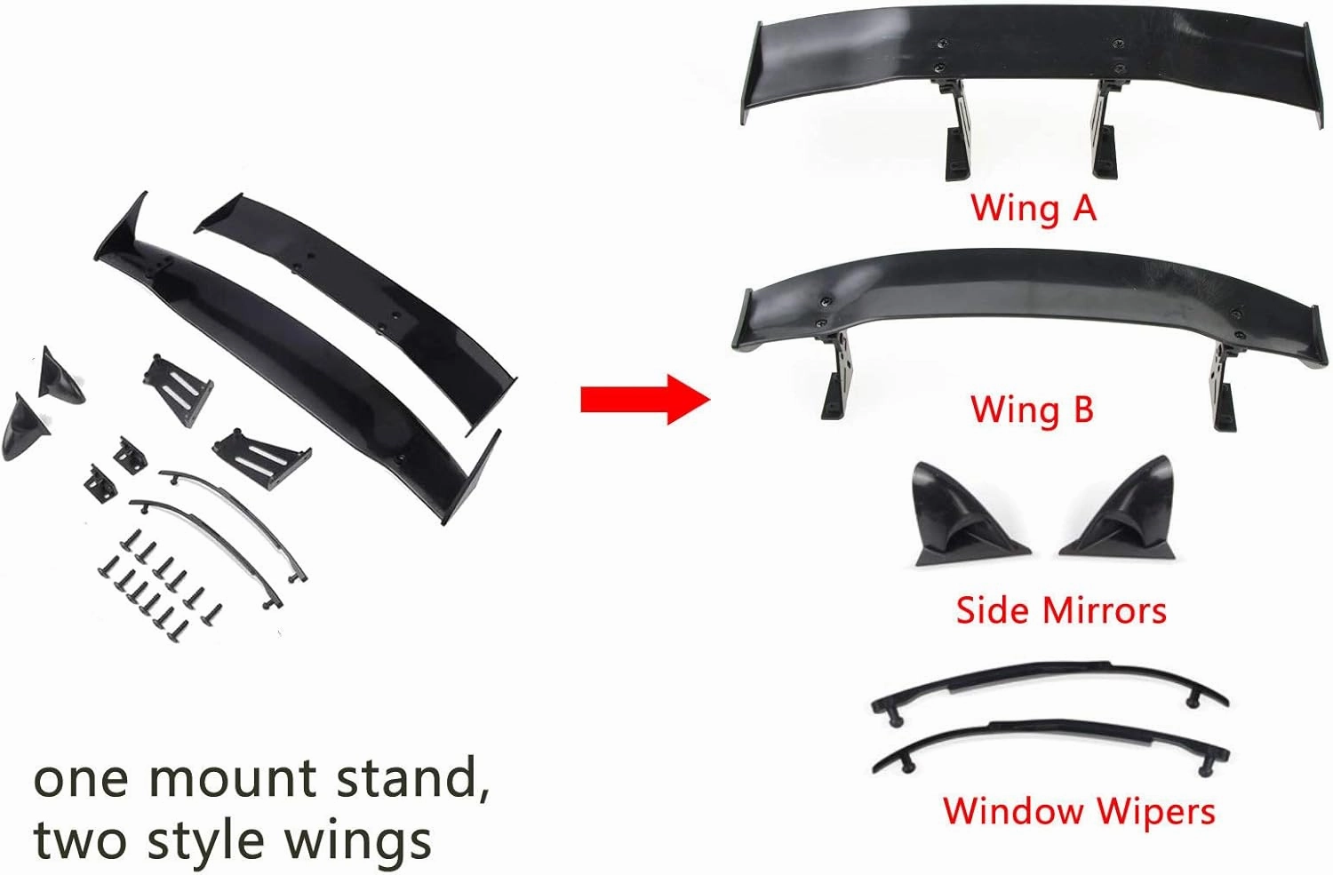 1/10 Scale RC Printed Precut Drift Racing Touring Onroad Car Body Shell Width 190mm with Wing Mirror Accessories (LFA)