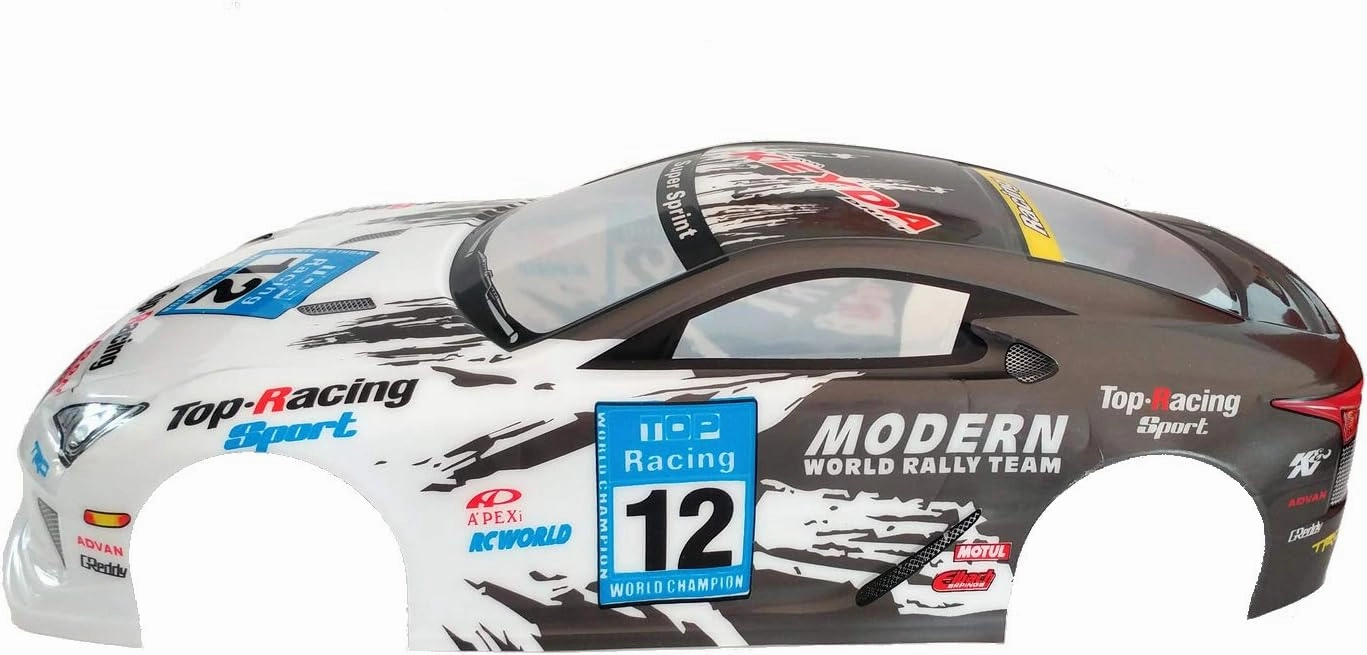 1/10 Scale RC Printed Precut Drift Racing Touring Onroad Car Body Shell Width 190mm with Wing Mirror Accessories (LFA)