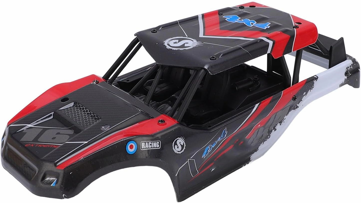 1/18 RC Car Body,PVC Material Replacement Car Attractive Appearance, for Haiboxing 18859, 18858 Green with 1:18 RC Car (Red)
