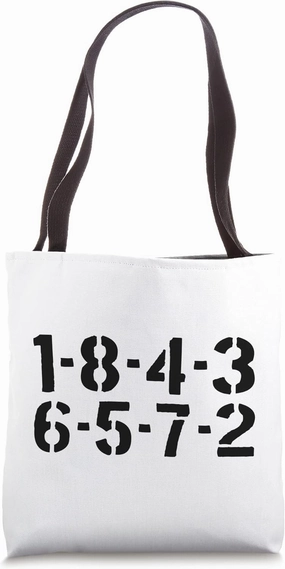 1-8-4-3-6-5-7-2 Firing Order Big Block V8 Car Guy Garage Tote Bag