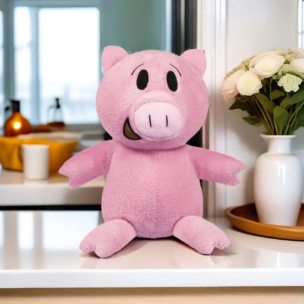 2024 New Blue Elephant and Pink Pig Plush Toys,for Boys and Girls Animal Toys,Christmas Valentine's Day Room decoration Party Gifts (Pink Pig)
