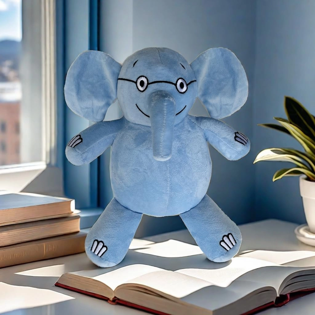 2024 New Blue Elephant and Pink Pig Plush Toys,for Boys and Girls Animal Toys,Christmas Valentine's Day Room decoration Party Gifts (Blue Elephant)