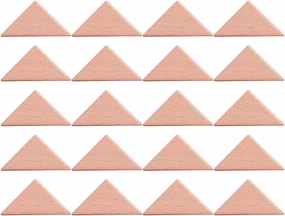 20pcs Funny Building Blocks Geometric Shapes for Early Education Playtime Safe Beech for Home Kindergarten Picnics