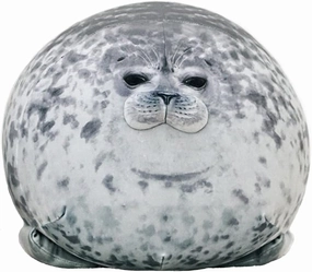 23.7 inch Large Seal Plush Pillow: Soft Stuffed Animal Toy ,Chubby Blob Seal Plushie for Boys Girls, Cute Room Decor Ocean Animals Pillow for Bed Sofa, Kids Gifts for Birthday,Valentine,Christmas