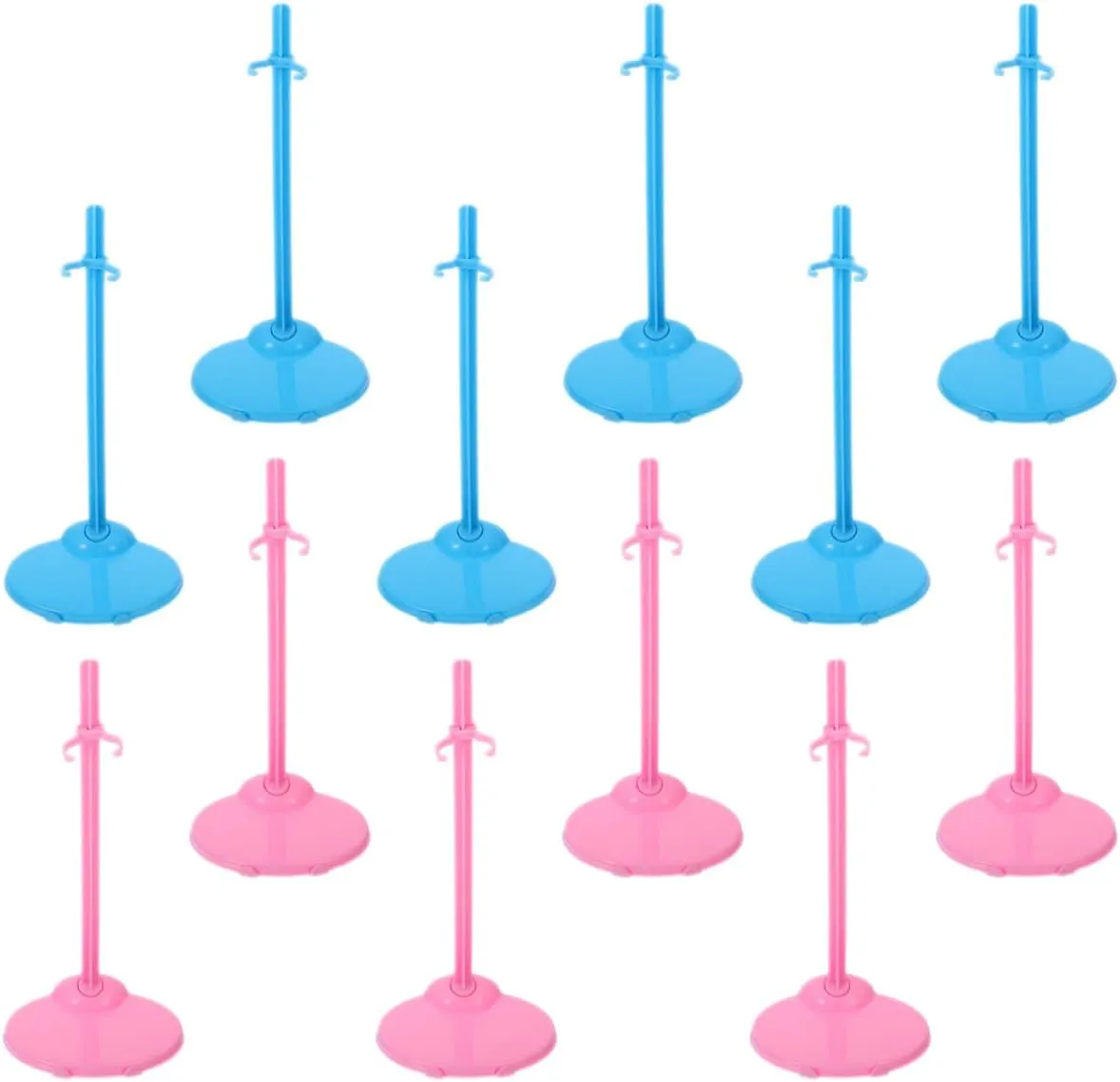 24pcs Doll Figure Stands Sturdy Support Holders for Displaying Dolls Action Figures for Dollhouses for Girls Includes Stands