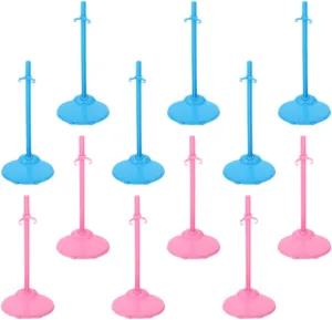 24pcs Doll Figure Stands Sturdy Support Holders for Displaying Dolls Action Figures for Dollhouses for Girls Includes Stands