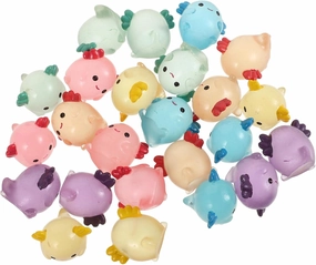 30Pcs Glow Dark Miniature Animal Figurines Cute Micro Landscape Decoration for Garden DIY Potted Plant Dollhouse Decor Adorable Animal Models in Mixed Colors