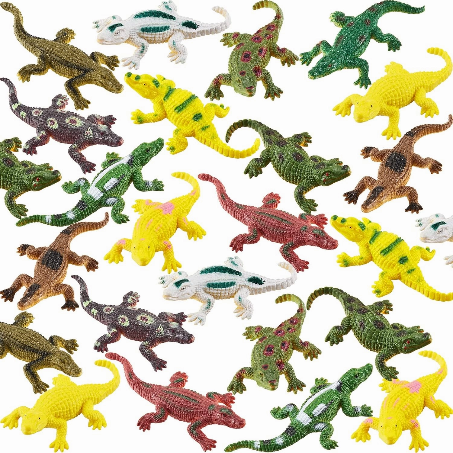 36 Pieces Crocodile Toy 2. 75 Inch Alligator Simulation Realistic Plastic Alligator Wild Life Jungle Animal Model Figure Toy Crocodiles for Alligator Party Goodie Bag Stuffers Classroom Prizes