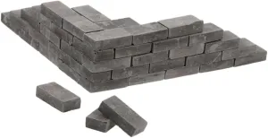3Bags Miniature Brick Decor DIY Garden Courtyard Accessory for Miniature Models for Dollhouse Landscaping and Decor
