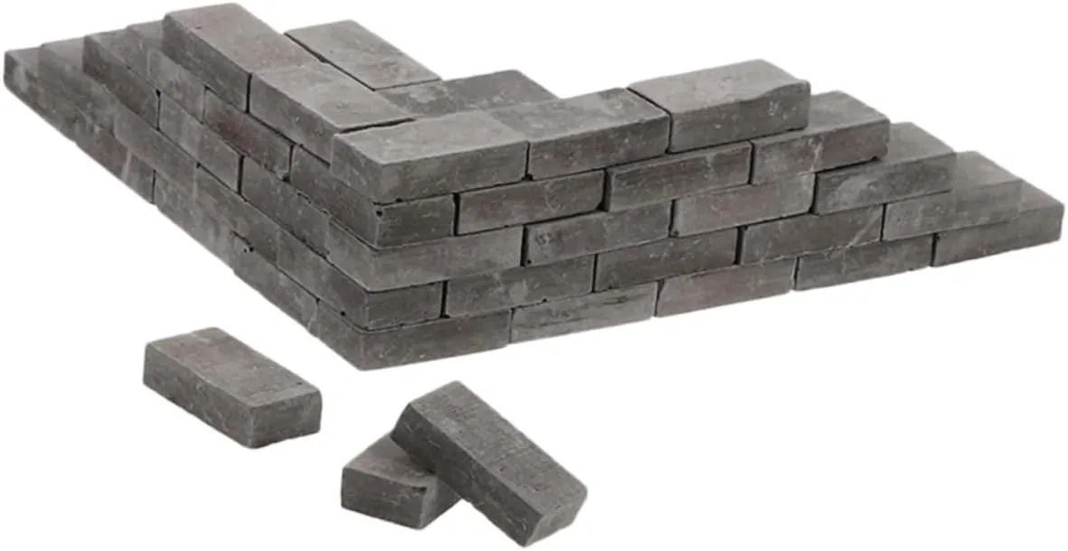 3Bags Miniature Brick Decor DIY Garden Courtyard Accessory for Miniature Models for Dollhouse Landscaping and Decor