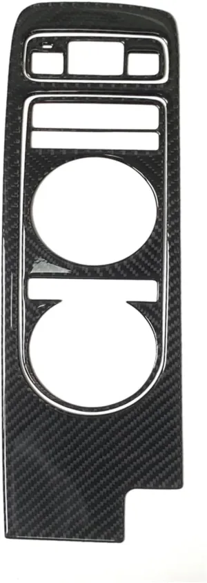 3pcs Real Carbon Fiber Tuning Accessories Center Console Gear Shift Control Panel Sticker Compatible for Genesis GV70 2022 2023