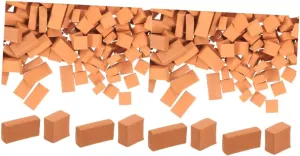 400pcs Miniature Wall Bricks for Boy Girl Simulation Building Blocks for Model Train Layouts Landscapes and Creative Projects for Crafting and Imaginative Play