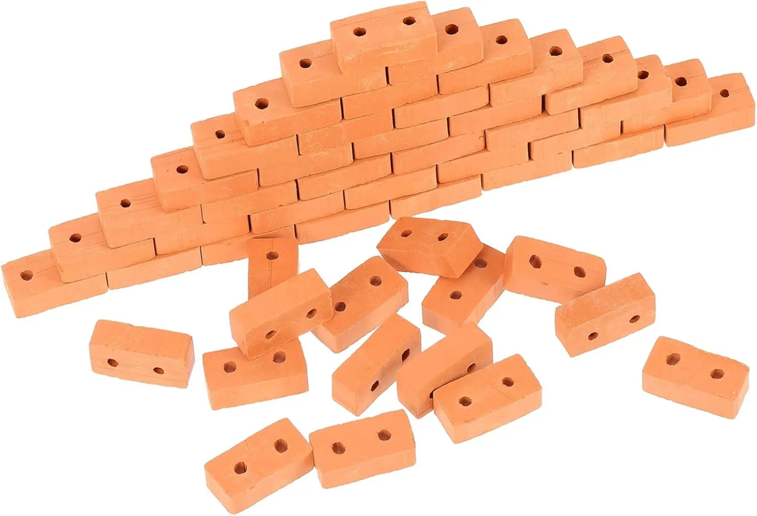 50pcs Miniature Bricks for DIY Table Layouts Simulation Bricks for Creative Architecture Projects for Miniature Scenes and Model Making