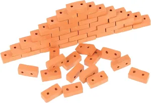 50pcs Miniature Bricks for DIY Table Layouts Simulation Bricks for Creative Architecture Projects for Miniature Scenes and Model Making