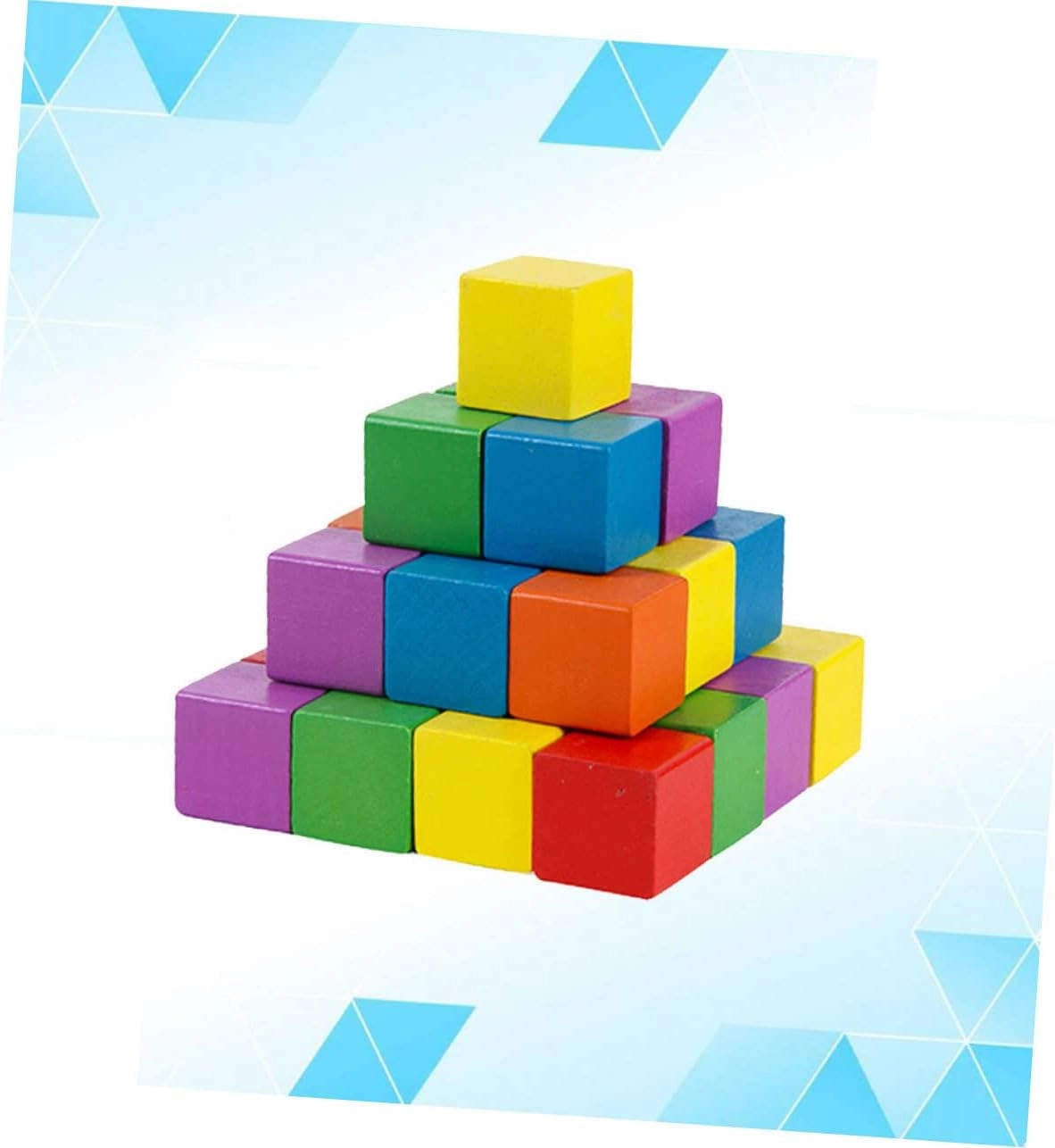 50pcs Centimeter Cubes Set Square Geometric Solids Craft Cube for Boys and Girls DIY Projects