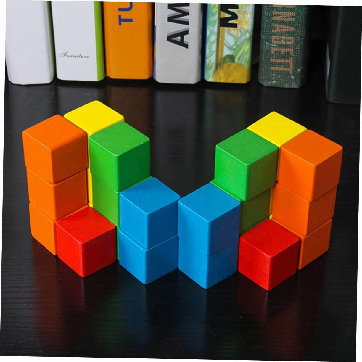 50pcs Centimeter Cubes Set Square Geometric Solids Craft Cube for Boys and Girls DIY Projects