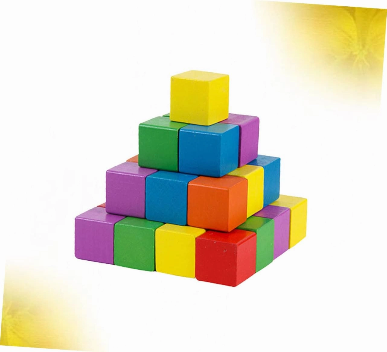 50pcs Centimeter Cubes Set Square Geometric Solids Craft Cube for Boys and Girls DIY Projects
