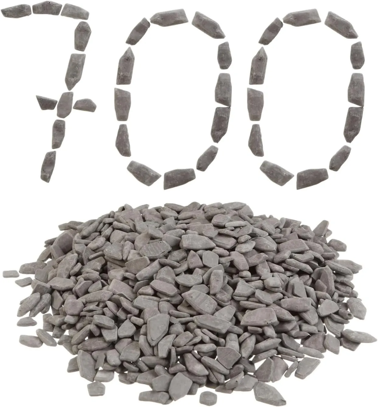 700 pcs, Mini Bricks for Crafts, Tiny Bricks for Landscaping, Miniature Pavement Bricks, 1/12 Scale Dollhouse Accessories