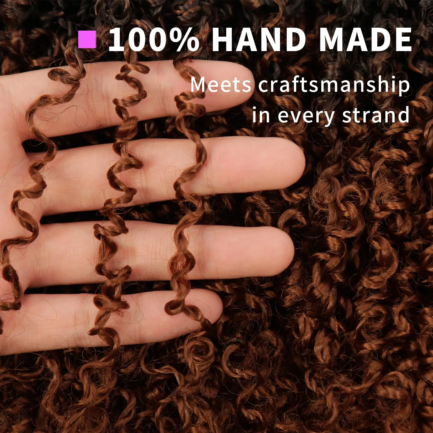 8 Inch Yanky Twist Crochet Hair 9 Packs (270 Strands Total) Pre-looped Yankee Twist Hair Crochet Braids for Women,Senegalese Twists Crochet Hair with Curly Ends Synthetic Crochet Braids (OT1B/30)
