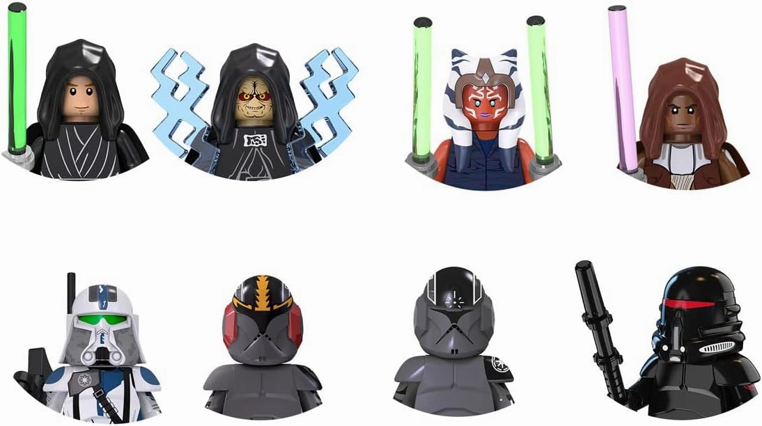8-pcs Science Fiction Action Figures Series Building Figures Repairer Mini figures Fans Set.