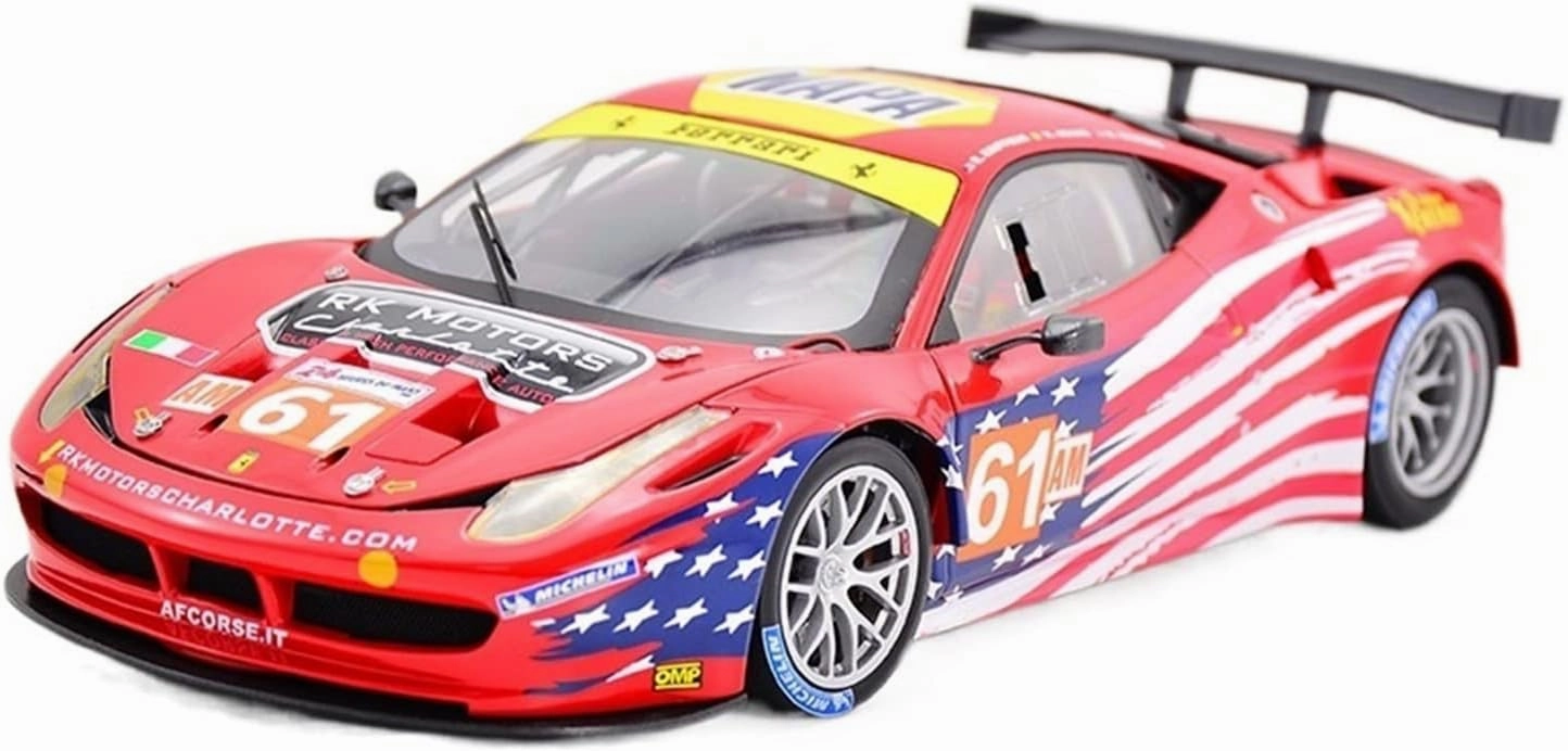 Alloy Resin Car Vehicle Model Fit for Ferrari 458 GT2 2012 1 18 Alloy Simulation Car Model Boutique Toy Car Lovers Collection Festive Deluxe Gift