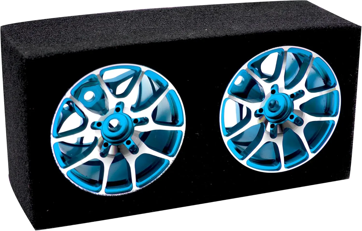 Aluminum Alloy 1/10 On-Road Racing Touring Drift Car Wheel Rims 12mm Hex Hub 26mm Width Compatible with Tamiya TT01 Kyosho RedCat Sakura D4 XIS HSP 1/10 RC Car (Blue)
