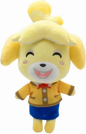 Animal Crossing New Leaf Plush Toy Suitable for Collection, Animal Crossing: New Horizons Stuffed Doll Toy for Boy Girl Christmas Halloween Birthday Gift, 8“ (Isabelle)