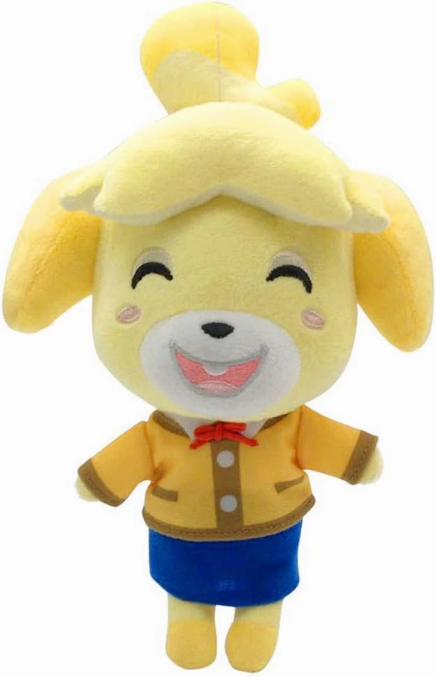 Animal Crossing New Leaf Plush Toy Suitable for Collection, Animal Crossing: New Horizons Stuffed Doll Toy for Boy Girl Christmas Halloween Birthday Gift, 8“ (Isabelle)