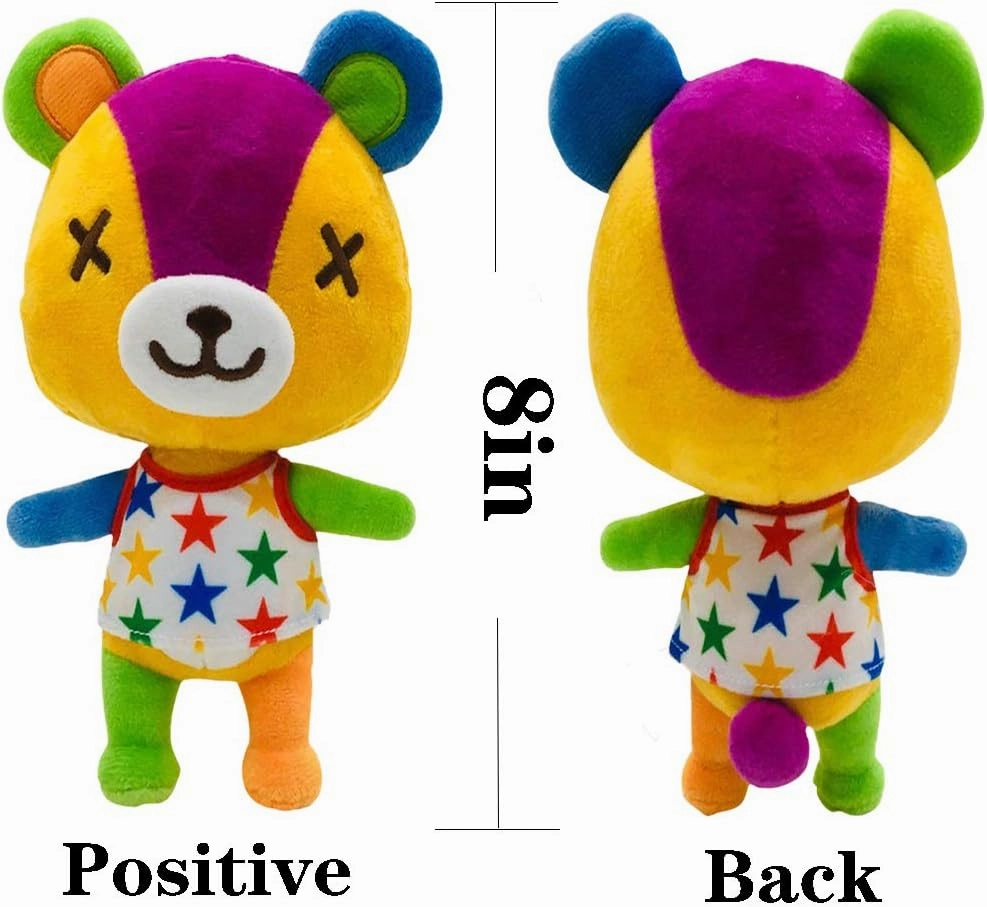 Animal Crossing New Leaf Plush Toy Suitable for Collection, Animal Crossing: New Horizons Stuffed Doll Toy for Boy Girl Christmas Halloween Birthday Gift, 8“ (Stitches)