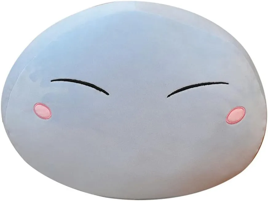 Anime That Time I Got Reincarnated as a Slime Plushie Anime Tensei Shitara Slime Datta Ken Tempest Rimuru Stuffed Doll Plush Pillows Plush Stuffed Doll Pillow Toys Gifts (17.7in, Happy)