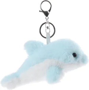 Apricot Lamb Cute Toys Plush Dolphin Stuffed Animal Soft Keychain for Kids Bag, Purse, Backpack, Handbag (6 Inches)