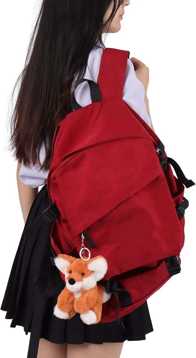 Apricot Lamb Cute Toys Plush Fox Stuffed Animal Soft Keychain for Kids Bag, Purse, Backpack, Handbag (5 Inches)