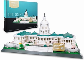 Architectural United States Capitol Building Collection Building Set Model Kit and Gift for Adults (1074 Pieces)