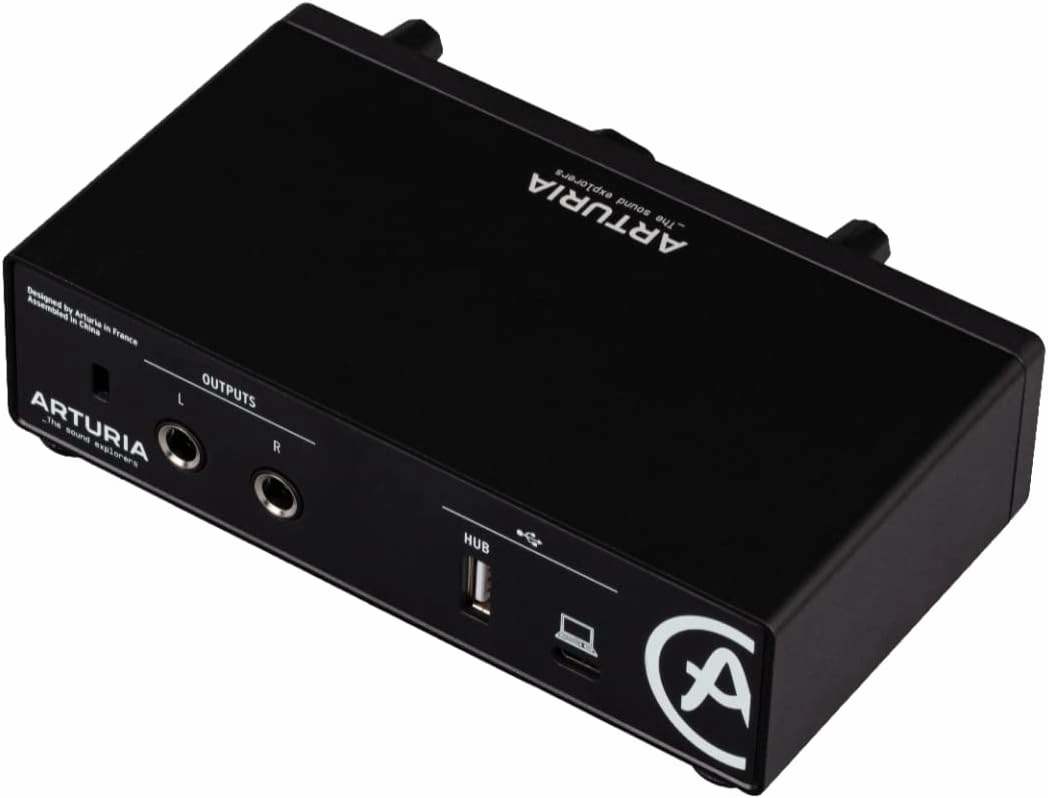 Arturia MiniFuse 1 - Compact USB Audio Interface with Creative Software for Recording, Production, Podcasting, Guitar - Black