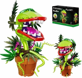 Audrey II Piranha Plant Building Blocks Set, Cannibal Plants Bonsai Building Set, Christmas Halloween Horror Flower Décor Gifts for Adults, Creative Gift for Home Décor and Office Art