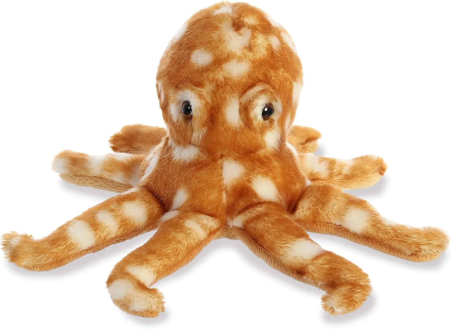Aurora® Adorable Mini Flopsie™ Atlin Octopus Stuffed Animal - Playful Ease - Timeless Companions - Orange 8 Inches