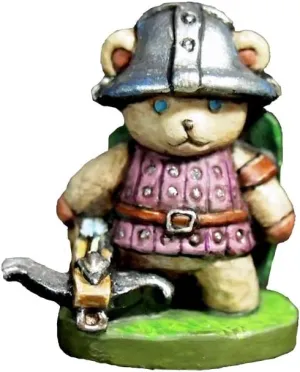 Aurora Model Teddy Bear Crossbow Man Unpainted Miniature Metal Figure