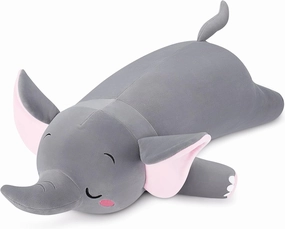 Auspicious beginning 30'' Elephant Stuffed Animals – Stuff Animal Plush Toy for Kids Girls Boys, Large Elephants Plushie Toys for Birthday Christmas, Sweet Romantic