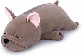 Auspicious beginning 30'' Giant French Bulldog Plush Stuffed Animal- French Bulldog Dog Plush Pillow Plushies, Large Sleeping Body Pillow Dog Plushie Toy, Christams Birthday Gifts for Kids Girls Boys